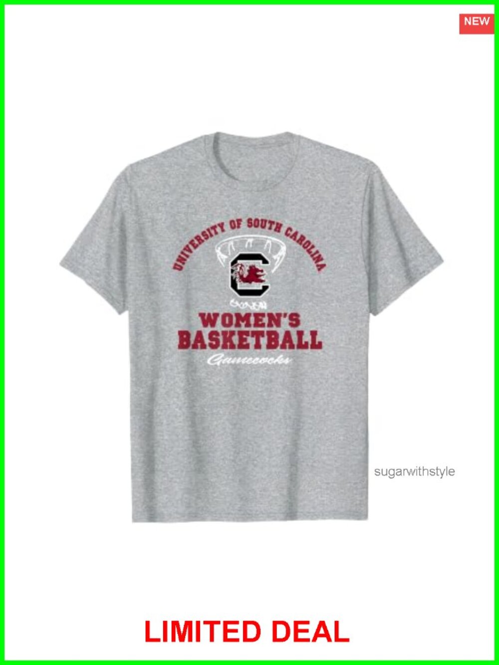 Officially Licensed South Carolina Gamecocks Basketball Tee
